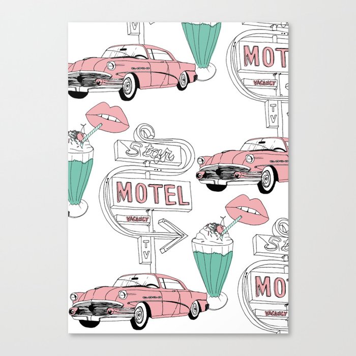Motel Canvas Print