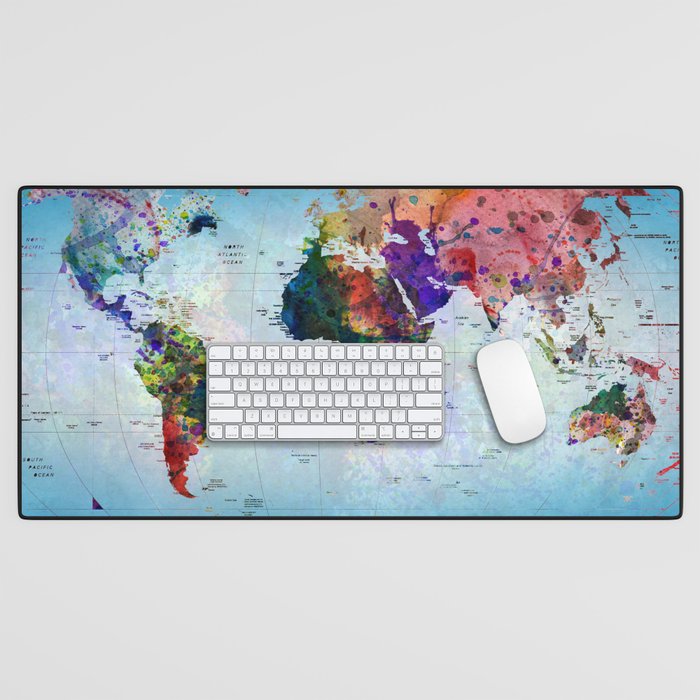 map Desk Mat