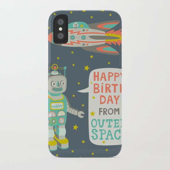 Robots from Outer space iPhone Case
