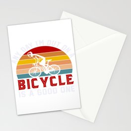 Any Day I'm Out On A Bicycle Is A Good. . Stationery Card