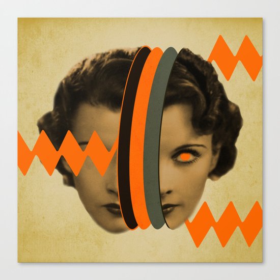 headache girl Canvas Print