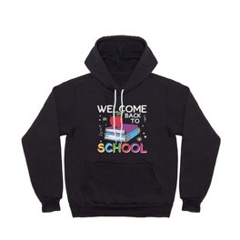 Welcome Back To School Books Apple Hoody