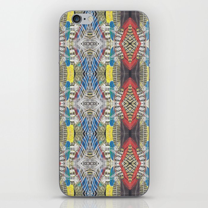 Feathers in a Tiled Repeating Pattern iPhone Skin