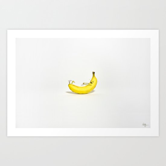Banana Sock Art Print