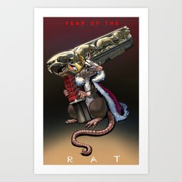 Year of the Rat-King Art Print