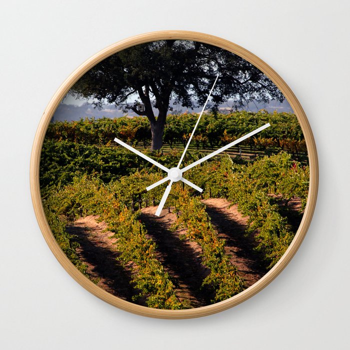 Paso Robles Vineyard Wall Clock