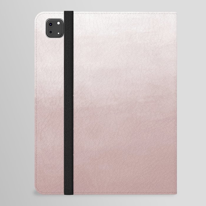 Ombre Paint Color Wash (dusty rose/white) iPad Folio Case