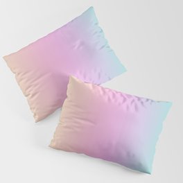 Ombre gradient illustration pink yellow blue colors Pillow Sham