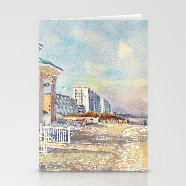 Sea Isle City New Jersey Gazebo and Beach Stationery Cards