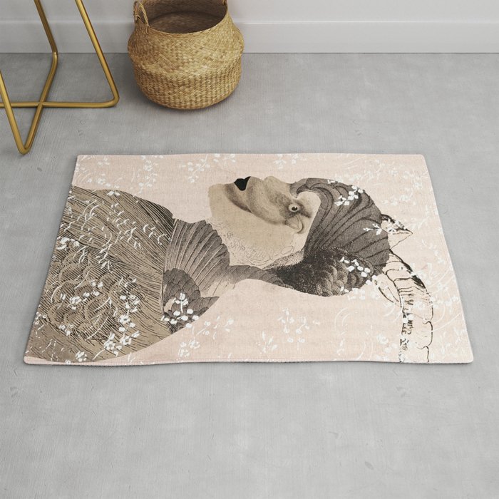 Transformations, Horned and Winged (A Collage Story) Rug