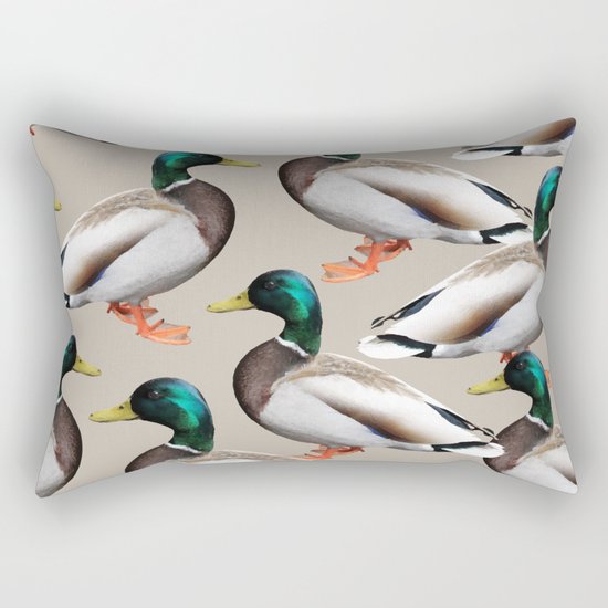 Mallards #society6 #decor #buyart Rectangular Pillow