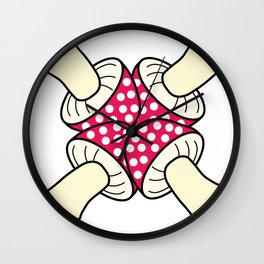 mashroom cross Wall Clock