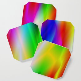 A very beautiful product in rainbow colors! Perfect for people who love colorful Coaster | Graphite, Graphicdesign, Typography, Amazin, Digital, Glow, Neon, Acrylic, Colorful, Light 
