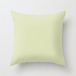 Squeeze of Lime Light Pastel Green Solid Color Coordinates w/ Sherwin Williams Lime Granita SW 6715 Throw Pillow