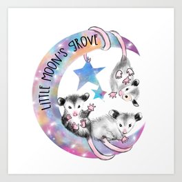 Little Moons Grove Logo Art Print