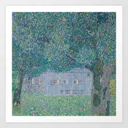 Farmhouse in Buchberg by Gustav Klimt Art Print