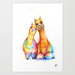 Packa'Alpaca Art Print