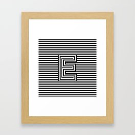 Letter E Framed Art Prints For Any Decor Style Society6