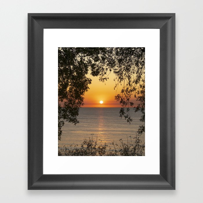 Yes! It's A Perfect Sunset! Framed Art Print