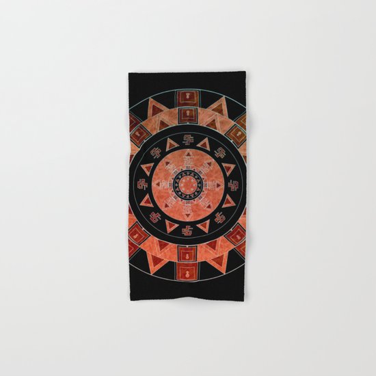 ethnic circle Hand & Bath Towel