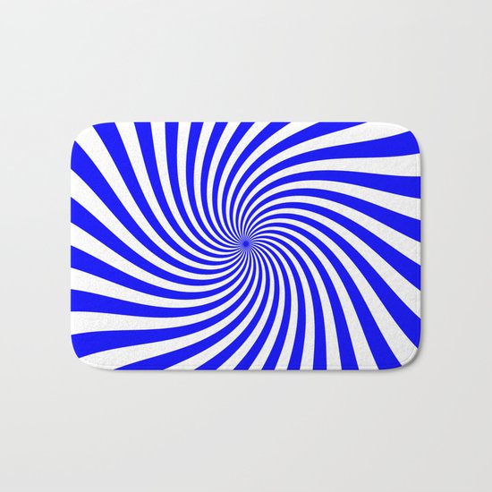 Swirl (Blue/White) Bath Mat