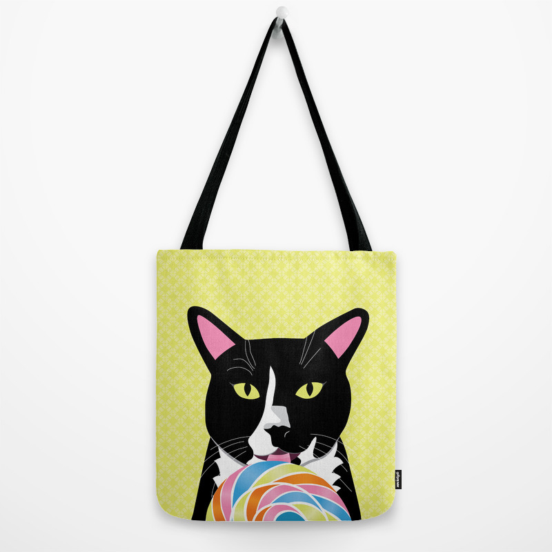 Cats Can T Taste Sweet Tote Bag By Rubypixel Society6