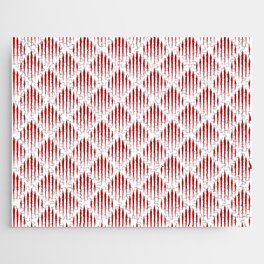 Red Abstract Pattern Jigsaw Puzzle