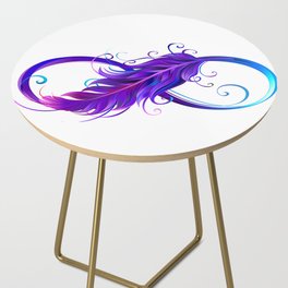 Infinity Feather Side Table