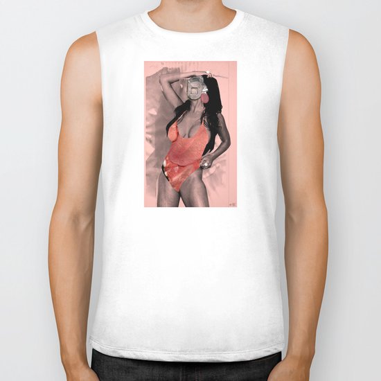 Fleisches Lust 10 - meat Collage Biker Tank