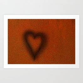 Blow torched love heart Art Print | Abstract, Photo, Scary, People 