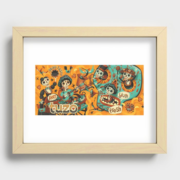 Day of the Dead - Mariachi Recessed Framed Print