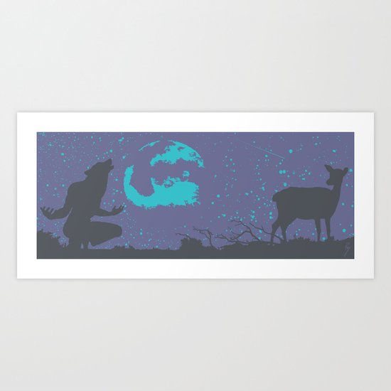 The Werewolf of Saddle Creek Art Print
