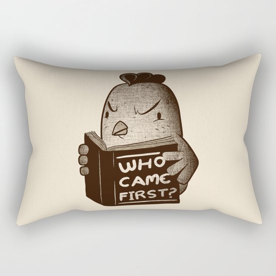 Chicken Who Came First Rectangular Pillow