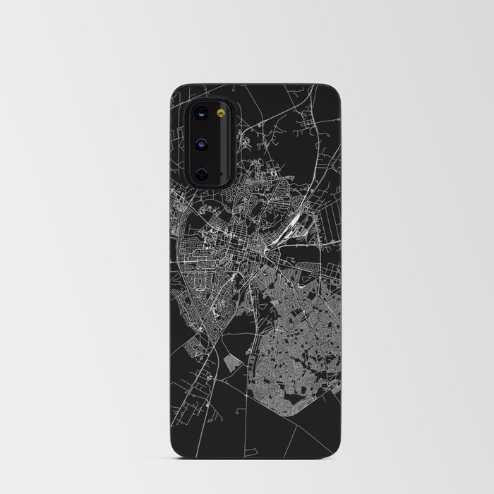 Bloemfontein Black Map Android Card Case