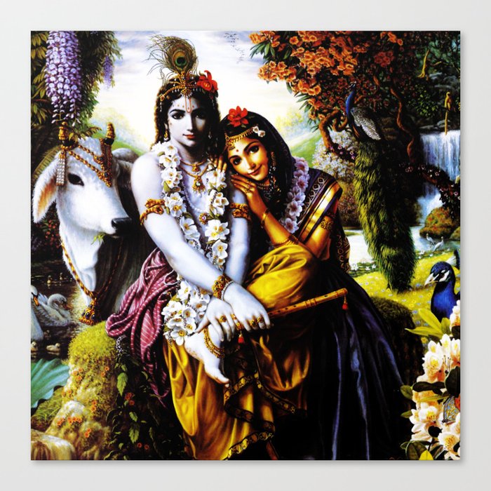 Hindu Krishna 3 Canvas Print