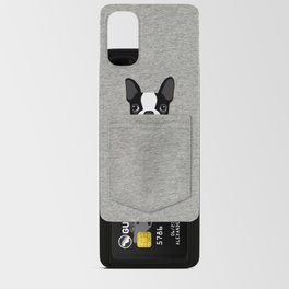 Pocket Boston Terrier - Black Android Card Case