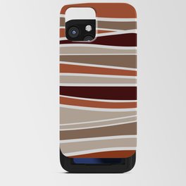 Landscape Earthy Colorful Stripes iPhone Card Case