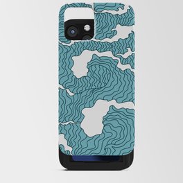 Japanese Water Waves Abstract iPhone Card Case