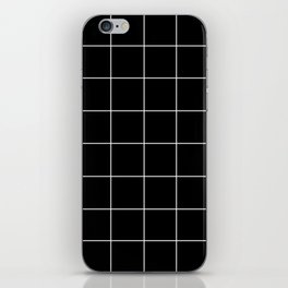 WINDOWPANE ((white on black)) iPhone Skin