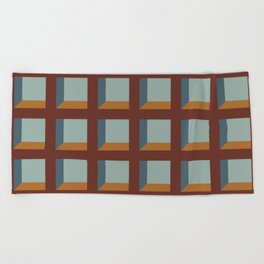 Minimalist 3D Pattern XV Beach Towel