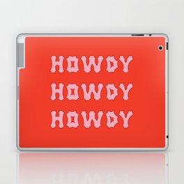 Gothic Cowgirl, Red and Pink Laptop Skin
