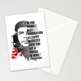 Che Guevara Revolutionary Political  Quote. Protest. Stationery Card