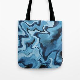 Blue Marble Tote Bag
