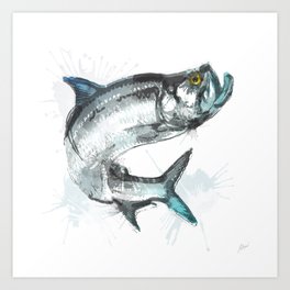 Tarpon Fish Art Print