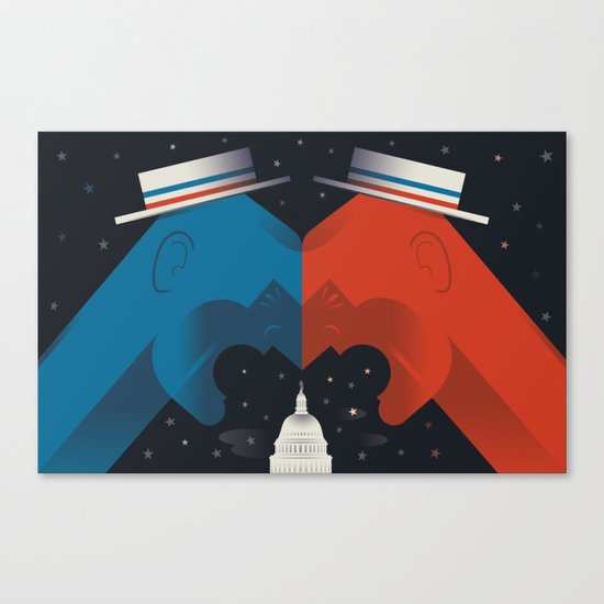 Debate Canvas Print