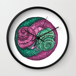 circle of snails Wall Clock