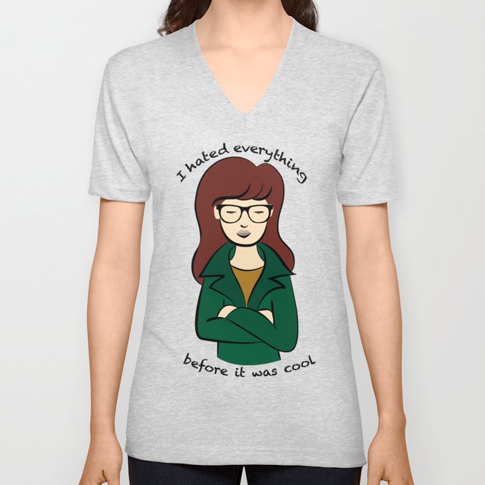  Daria, the Original Hipster V Neck T Shirt