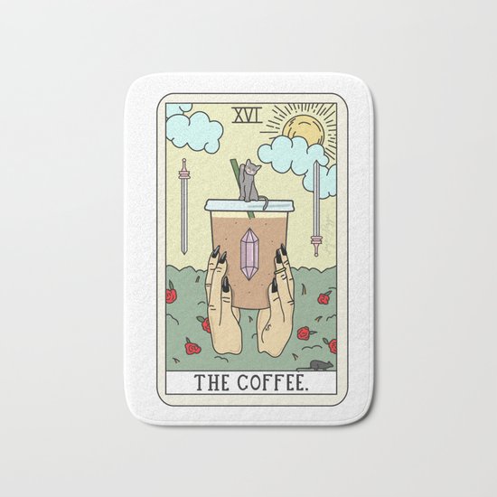 COFFEE READING Bath Mat