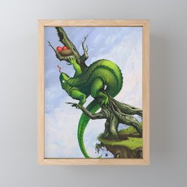 Greedy Dragon Framed Mini Art Print