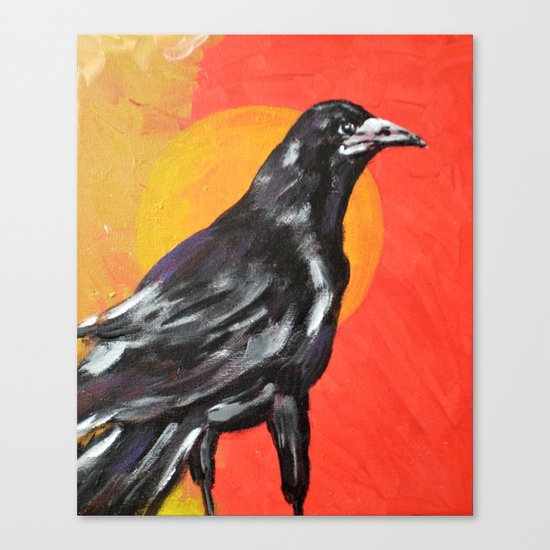 Sunrise, Sunset: Something to Crow About Canvas Print